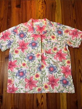 Vintage Bobbie Brooks Hawaiian Shirt, Size Large